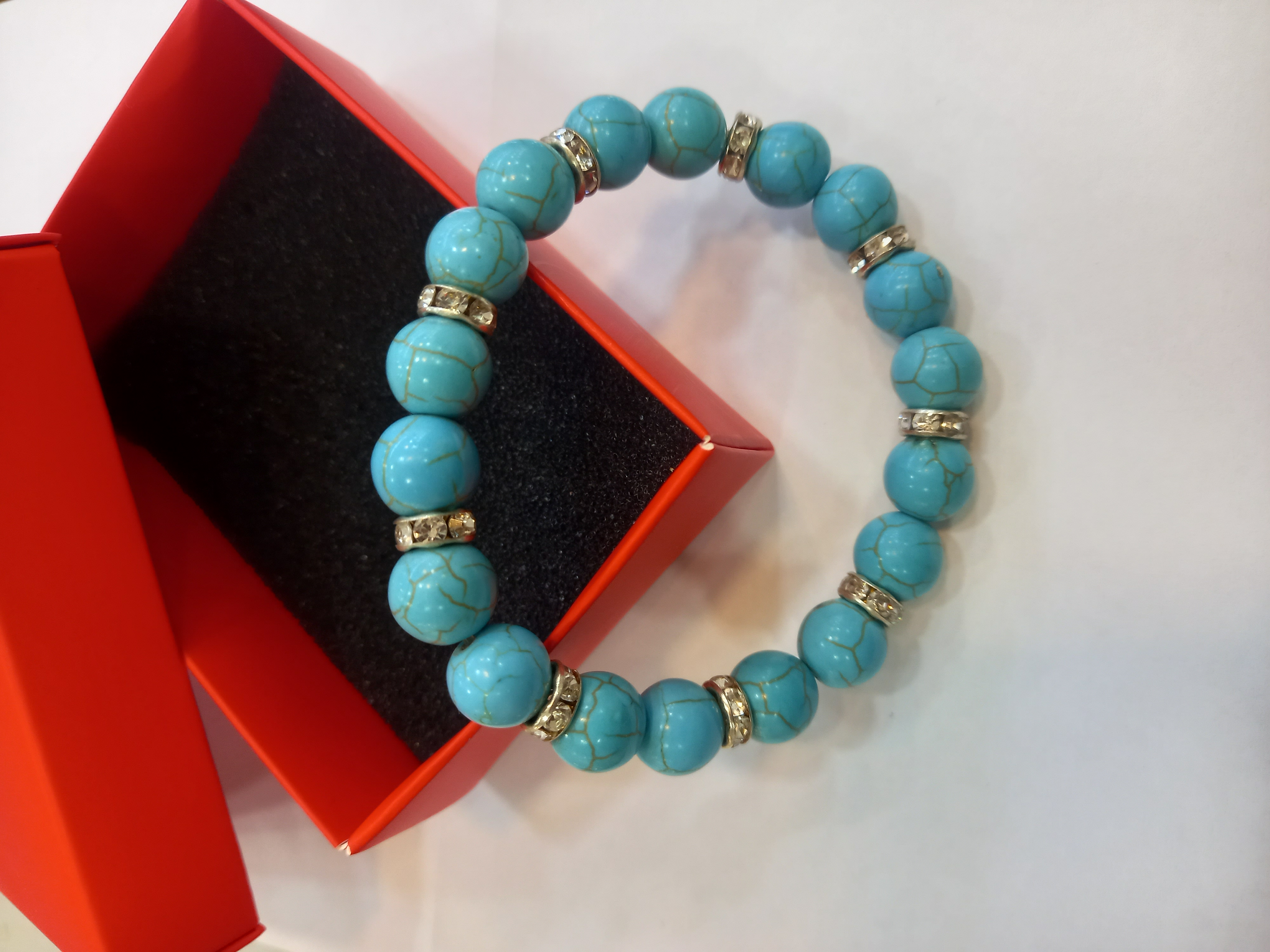 Turkuaz doğaltaş bileklik 